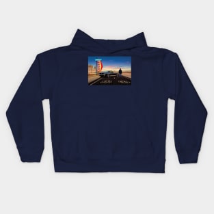 Route 66, Skyliner Motel USA Kids Hoodie